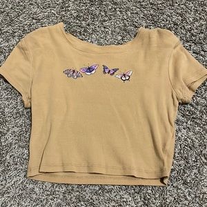 Yellow butterfly crop